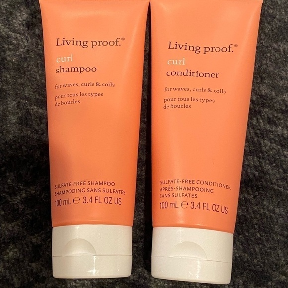 Living proof Curl Shampoo &  Conditioner Waves, Curls & Coils 3.4oz/100mL each - Picture 6 of 8
